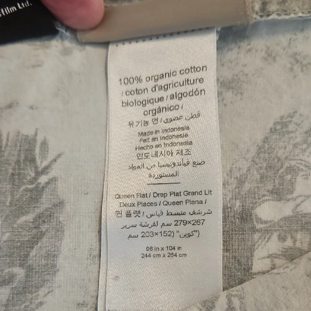 Pottery Barn Teen Star Wars Gray White Iconic Moments Queen Flat Sheet - Picture 7 of 9